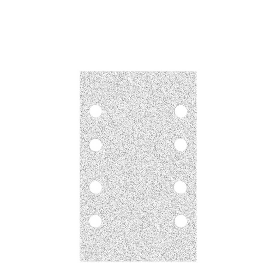 Carte abrasive velcrate MioTools per levigatrici orbitali, G40–400, 133 x 80 mm / 8 fori / corindone normale con stearato
