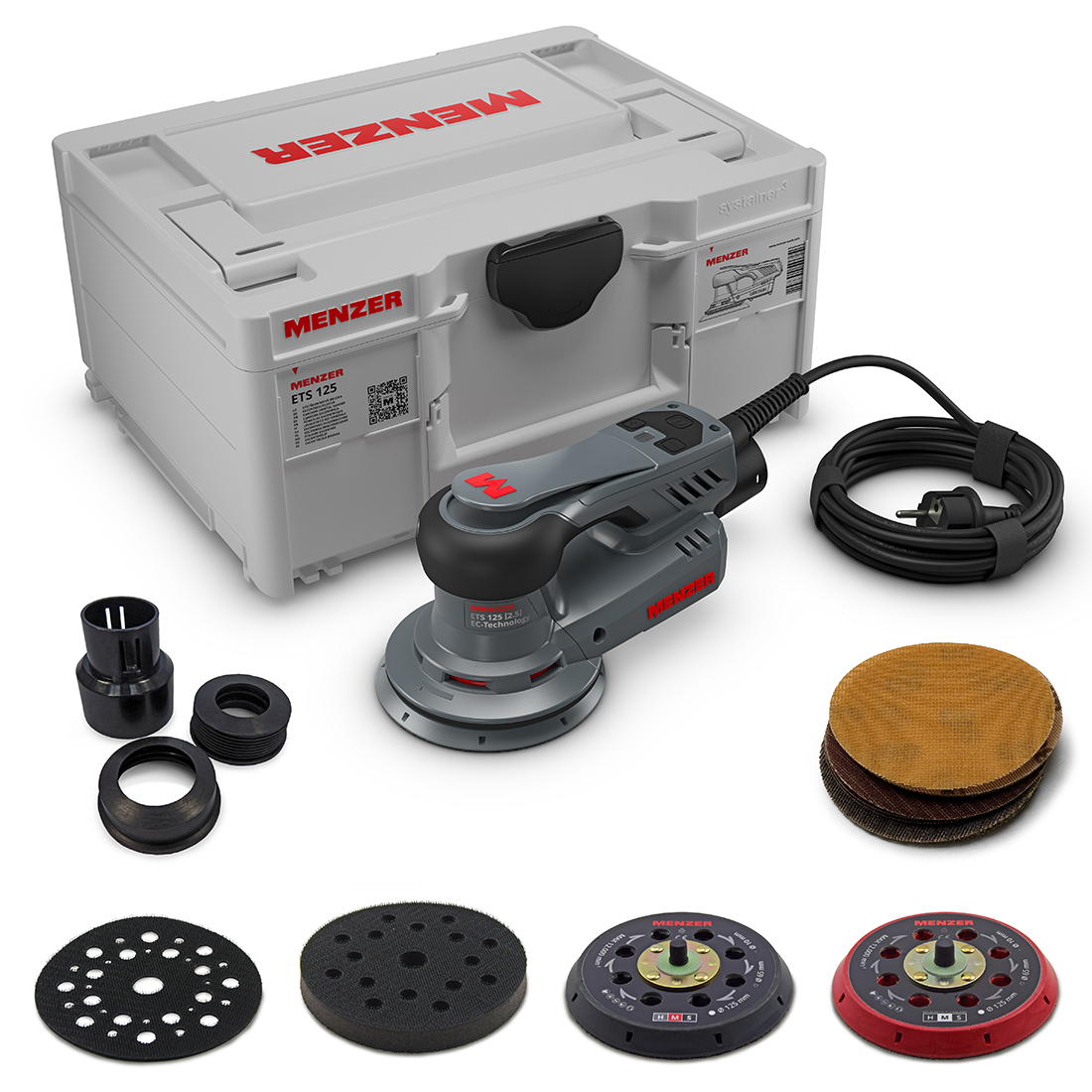 Levigatrice rotorbitale MENZER ETS 125 2.5 incl. valigia di trasporto MENZER systainer³