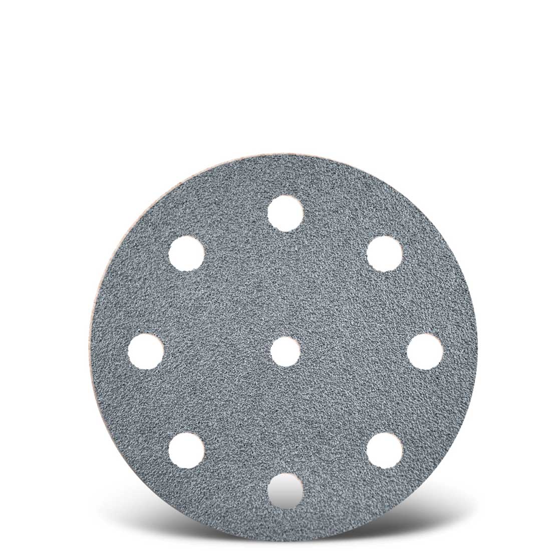 Dischi abrasivi velcrati MENZER per levigatrici rotorbitali, G40–400, Ø 125 mm / 9 fori / corindone semi-friabile con stearato