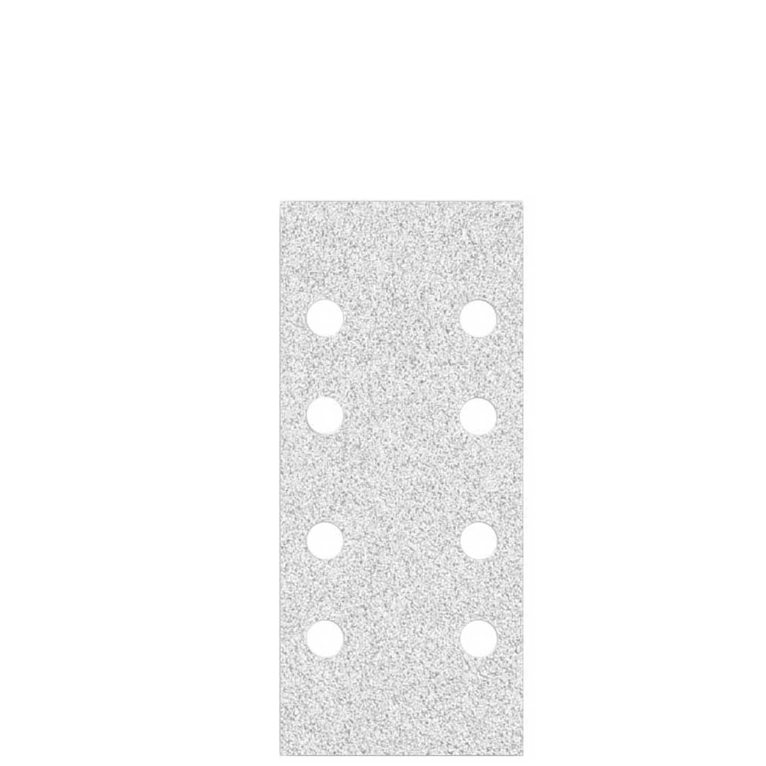 Carte abrasive velcrate MioTools per levigatrici orbitali, G40–400, 186 x 93 mm / 8 fori / corindone normale con stearato