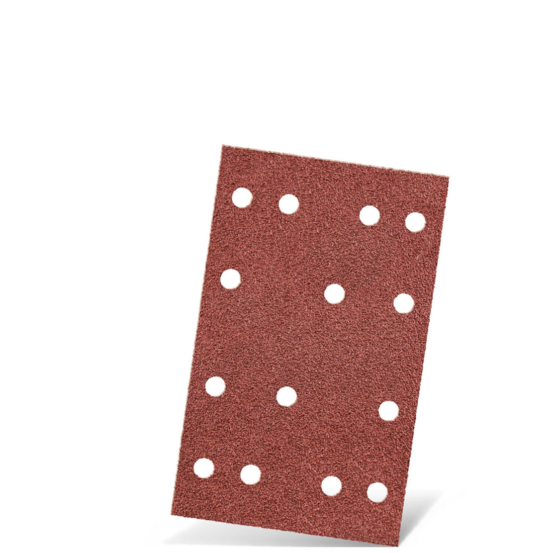 Carte abrasive velcrate MENZER per levigatrici orbitali, G40–240, 133 x 80 mm / 14 fori / corindone normale