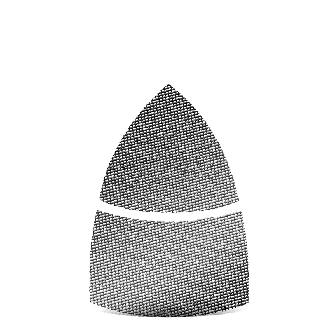 Retine abrasive velcrate MENZER per levigatrici a delta, G60–180, 93 mm / 62 x 102 mm / carburo di silicio
