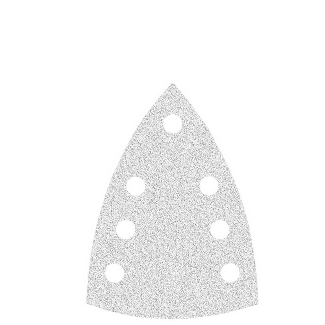 Carte abrasive velcrate MioTools per levigatrici a delta, G40–400, 150 x 100 mm / 7 fori / corindone normale con stearato